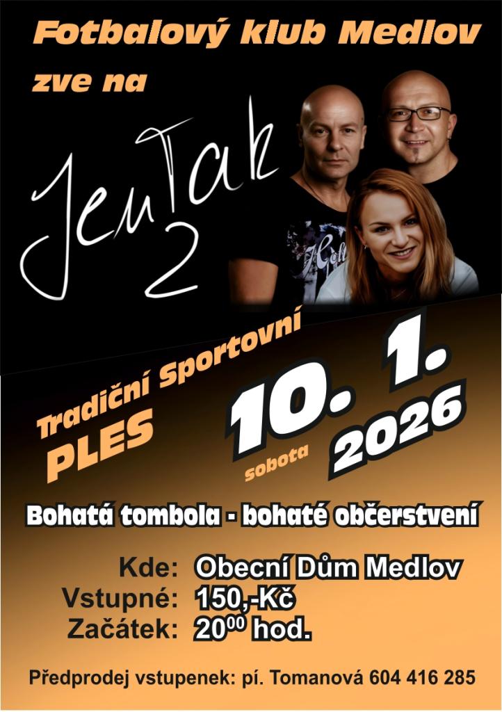 Sportovní ples FK Medlov 2026