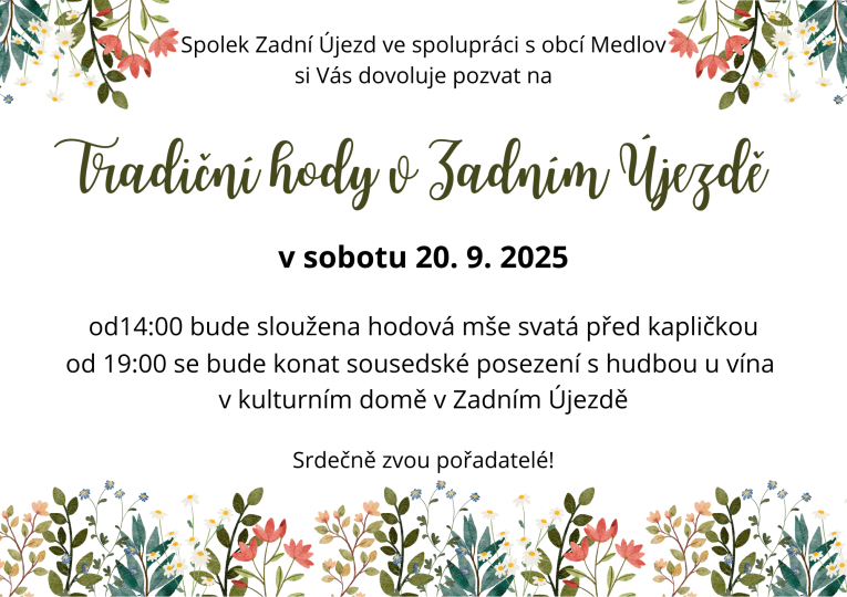 Tradiční hody v Zadním Újezdě